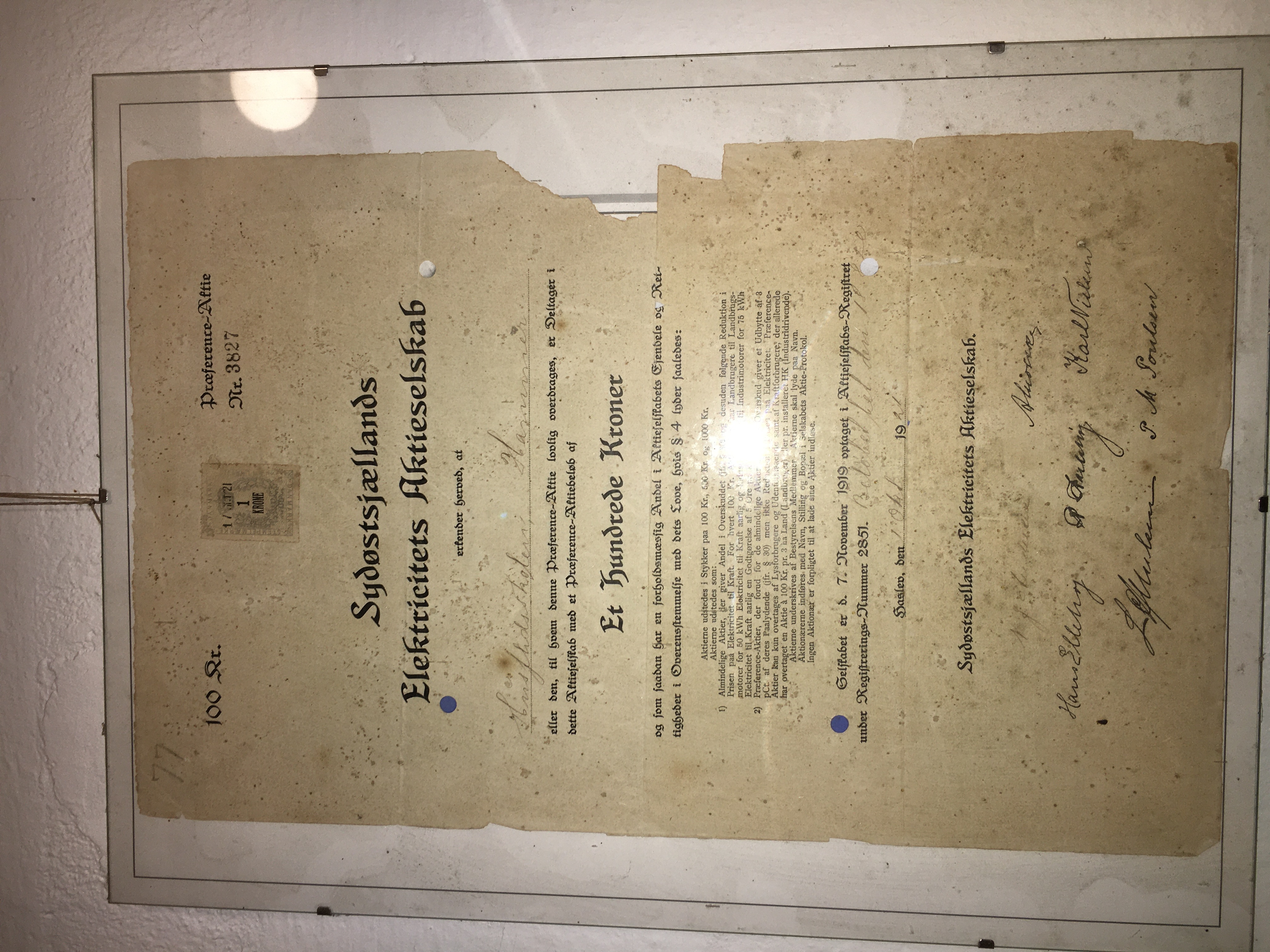 Et billede af et gammelt dokument